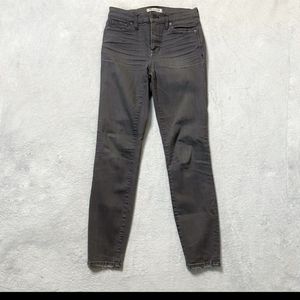 Made well high rise skinny grey jeans